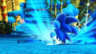 Sonic Generations... but everything is blue.