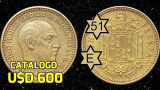 VALUABLE COINS OF SPAIN: FRANCISCO FRANCO ⭐1939-1975⭐