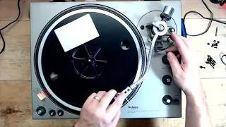 Technics SL 1300 Turntable Repair - New RCA Cables and Basic Service