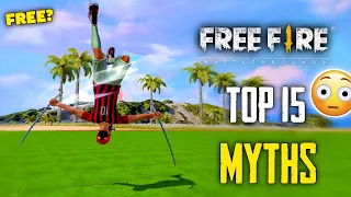 Top 15 Mythbusters in FREEFIRE Battleground | FREEFIRE Myths #254