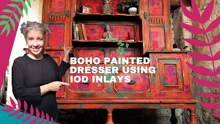 Boho Painted Dresser Tutorial using Iron Orchid Designs Paint Inlays