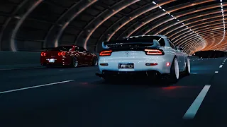 LXST CXNTURY - DEEP FUSION / Japan Cars NIGHT RUN | GTR R32 R33 R34 | RX 7 | SILVIA S15 | CHASER