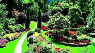 Butchart Gardens, Victoria, Vancouver Island, British Columbia, Canada,   million visitors 4K