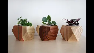 Making wood planters with glass inserts