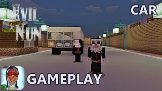 EVIL NUN CAR ESCAPE MINECRAFT GAMEPLAY