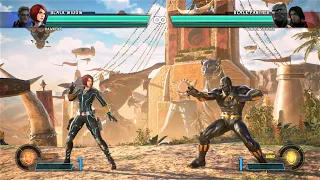 Black Widow & Hawkeye vs Black Panther & Winter Soldier (Hardest AI) - Marvel vs Capcom: Infinite