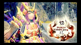 Monster Hunter Rise - Longsword Solo vs Mizutsune - Playing & Spamming Silkbind attacks & Wirebugs 😆