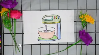 Color the picture of an egg beater