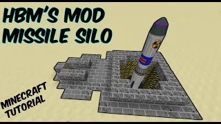 How to make a Working "Underground MISSILE SILO" in Minecraft | HBM's Mod Simple Missile Silo Guide