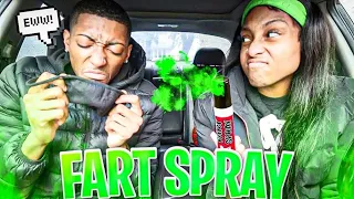 I Sprayed Fart Spray In My Boyfriend's Mask!!! *Hilarious*