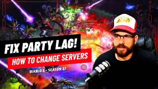 PARTY LAG FIX! How To Change Servers in Diablo 3