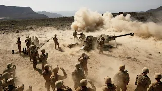 Intense Training! U.S. Marines Atomize Area with Powerful M777 Artillery