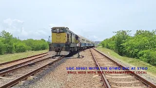 Loc 50907 with the Gtmo-Stgo-Gtmo svc & Brill Railcar 4058 with the Contramaestre-Stgo!May 20 2024!!