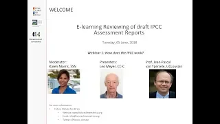 E-learning course webinar 1: How the IPCC works
