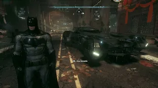 BATMAN ARKHAM KNIGHT Free roam Batman vs Superman Batmobile(2016movie)