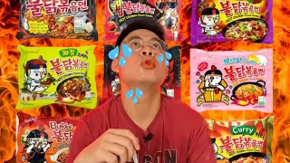 I TRIED EVERY SAMYANG SPICY NOODLE FLAVOUR AT MY SUPERMARKET