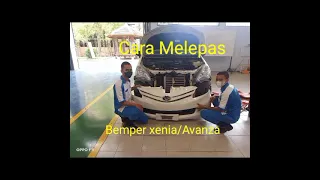 Cara Melepas Bemper Avanza atau Xenia 2012