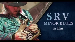 SRV Style Slow 12 Bar Blues Backing Track Jam in Em