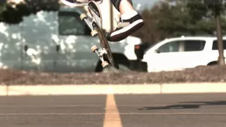 Skateology: nollie late kickflip (1000 fps slow motion)