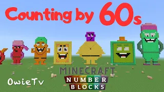 Counting by 60s Song Numberblocks Minecraft | Skip Counting by 60s | Math and Number Song for Kids