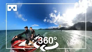 【360VR video】Hawaii-Jet skiing and kitesurfing