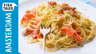 SMOKED SALMON Pasta Carbonara Recipe | Bart's Fish Tales