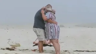 Beach Proposal Photobombed By Clumsy Sister