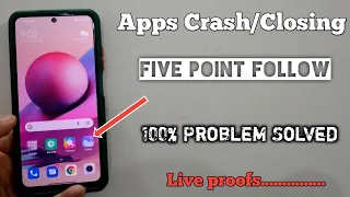 apps auto back & crashing problem fix any android | apps automatically closing | keep stopping