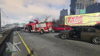 GTA5 How to create a chain reaction of vehicles exploding using No weapons and No cheats