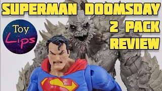 Death ofGAF! Superman vs Doomsday Action Figure 2pack Review! McFarlane Toys DC Multiverse