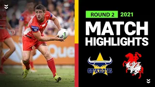 Cowboys v Dragons Match Highlights | Round 2 2021 | Telstra Premiership | NRL