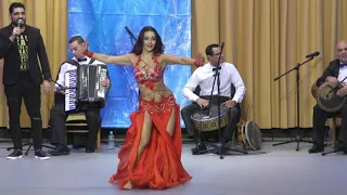 Belly dance oriental erotics dancing. Танец в красном платье.