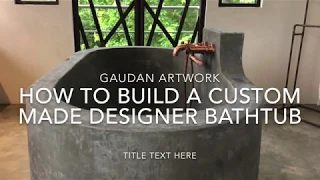 concrete bathtub tutorial