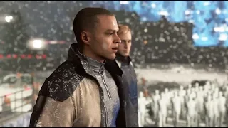 Scene: Markus's victory speech [Revolution Route] (Detroit: Become Human)