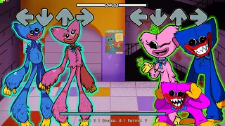 Kissy Missy Vs Huggy Wuggy ( NEW vs OLD Characters) // FNF Poppy Playtime Mod // Playtime FNF