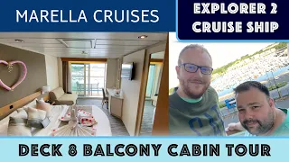 Marella Explorer 2 | Deck 8 Balcony Cabin Complete Tour
