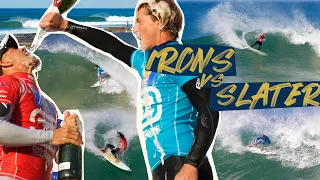 BATTLE FOR THE AGES. Andy Irons vs Kelly Slater at J-Bay 2005