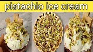 Pistachio Ice cream Recipe/Homemade Pistachio Ice cream/Super soft pista ice cream/cookwithseharsoni