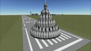 KSP - Launching a satellite in 10 G gravity - stock