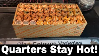 Quarters Stay Hot - Coin Roll Hunting Quarters for Silver