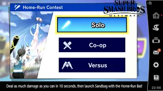 Super Smash Bros Ultimate Home-Run Contest Mode!