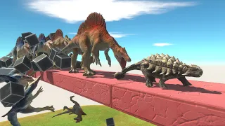 Only Fast Runners Will Escape from Spinosaurus - Animal Revolt Battle Simulator