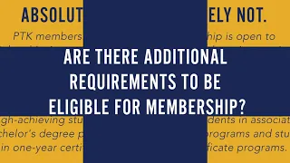 PTK Membership FAQ