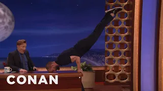 Jamie Dornan Turns Conan’s Desk Into A Pommel Horse | CONAN on TBS
