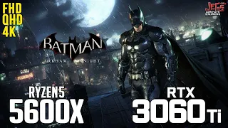 Batman Arkham Knight on Ryzen 5 5600x + RTX 3060Ti 1080p, 1440p, 2160p benchmarks!