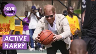 Prince Harry Shows off His Basketball Skills at Event in Abuja