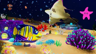 Baby Lullaby 💤 Fish and Calming Undersea Animation 🐬🐢🐟🐠 Sleep music