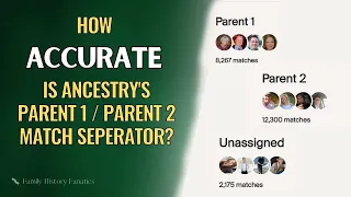 How ACCURATE is Ancestry's Parent 1 / Parent 2 DNA Match Separator?