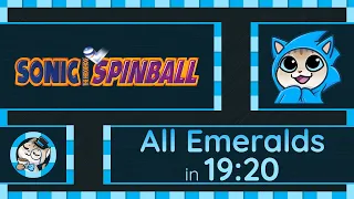 Sonic Spinball | All Emeralds Speedrun in 19:20