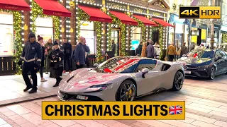 London Best Christmas Lights and Shops 2022✨🌟🇬🇧 Luxury Shopping 4K-HDR